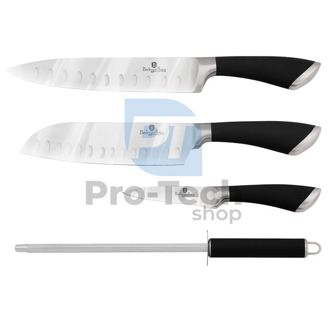 4dílná sada kuchyňských nerezových nožů BLACK 20459