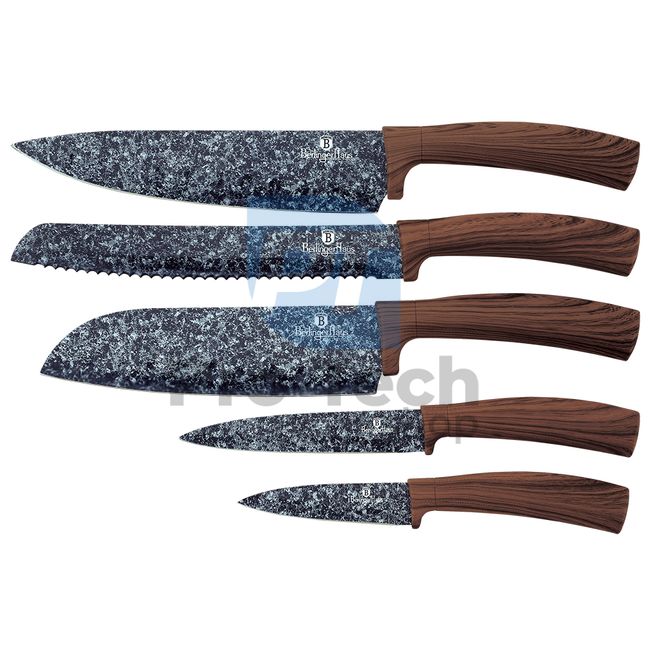 6dílná sada kuchyňských nerezových nožů s akrylovým stojanem ORIGINAL WOOD 20857
