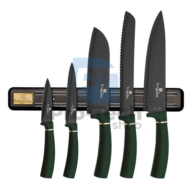 6dílná sada kuchyňských nerezových nožů s magnetickým držákem EMERALD 20168