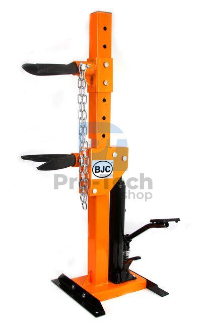 Hydraulický stlačovač, stahovák pružin stojanový 1 t BJC s bezpečnostním řetězem  - zánovní  X00982