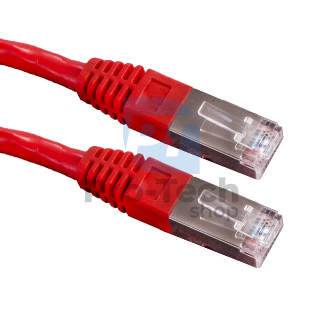 Kabel FTP CAT 6 Patchcord RJ45, 0,25m, červený 72485