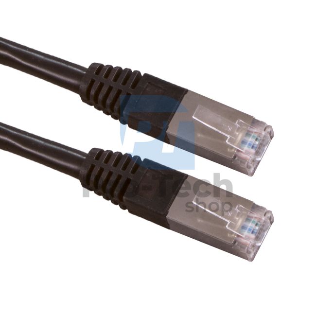 Kabel FTP CAT 6 Patchcord RJ45, 0,5m, černý 72490