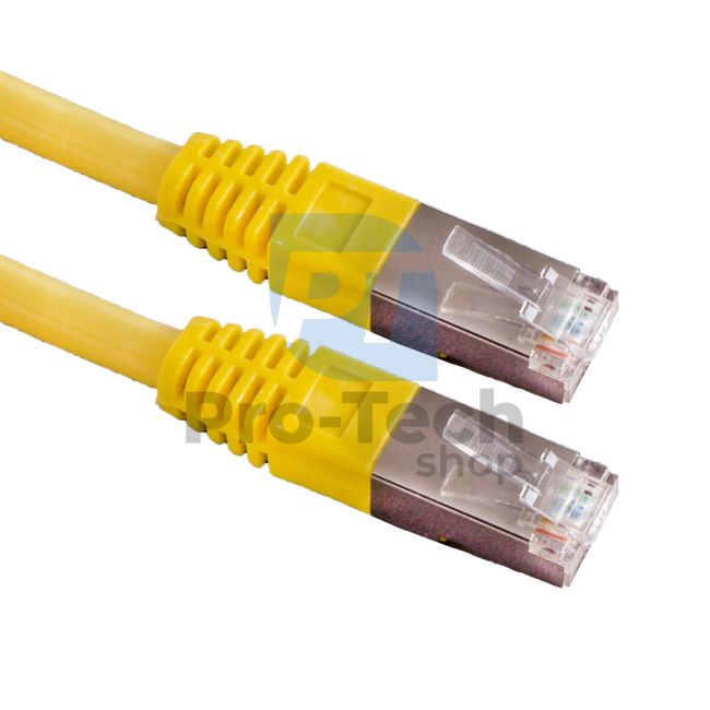 Kabel FTP CAT 6 Patchcord RJ45, 0,5m, žlutý 72492