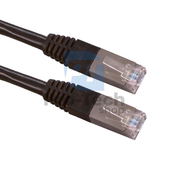 Kabel FTP CAT 6 Patchcord RJ45, 1m, černý 72496