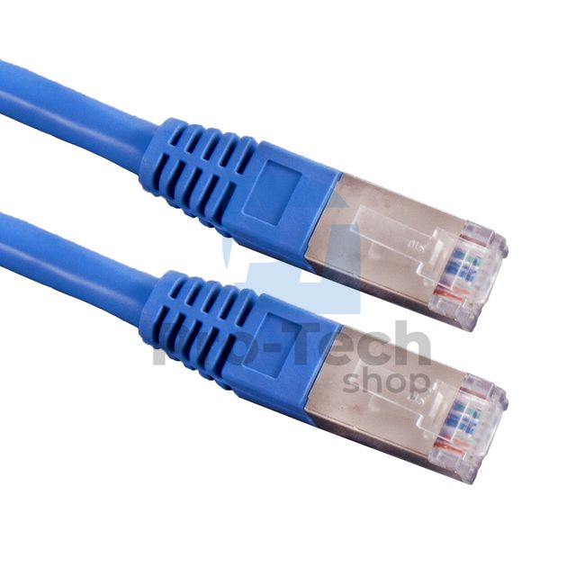Kabel FTP CAT 6 Patchcord RJ45, 1m, modrý 72493