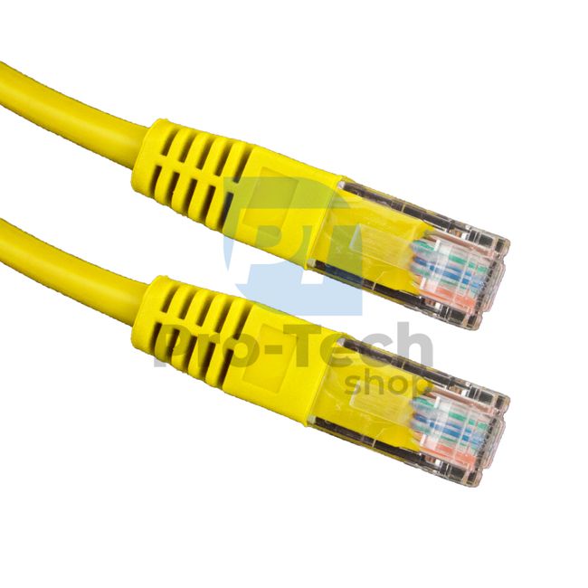 Kabel UTP CAT 6 Patchcord RJ45, 0,5m, žlutý 72480